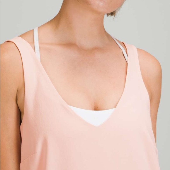 NWT Lululemon V-Neck Midi Dress | Pink Mist | Size 4 - Picture 4 of 11